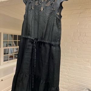 Ulla Johnson black linen dress